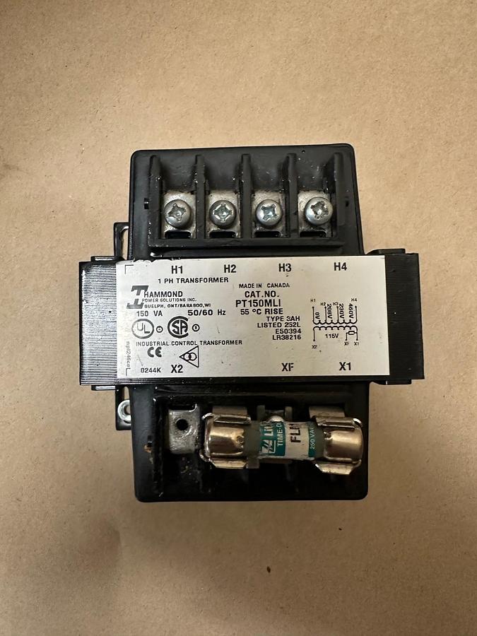 Used Hammond Power Solutions PT150MLI, 1 Ph Transformer