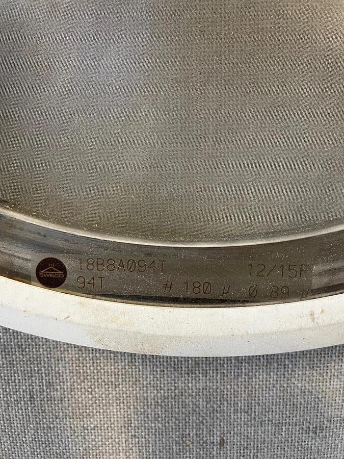 Used Sweco 18B8A094T 18” Stainless Steel, 94 microns