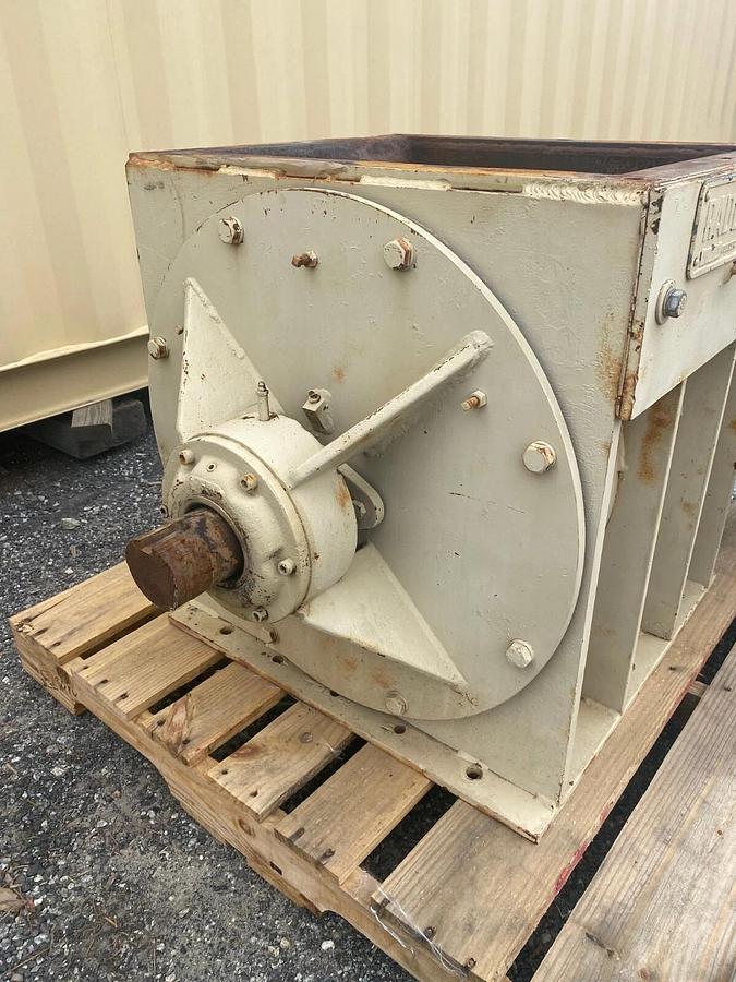 Used Rader 20x20 FF Airlock Feeder w/ Falk 2215J 25 Gearbox, Ratio 24.94:1