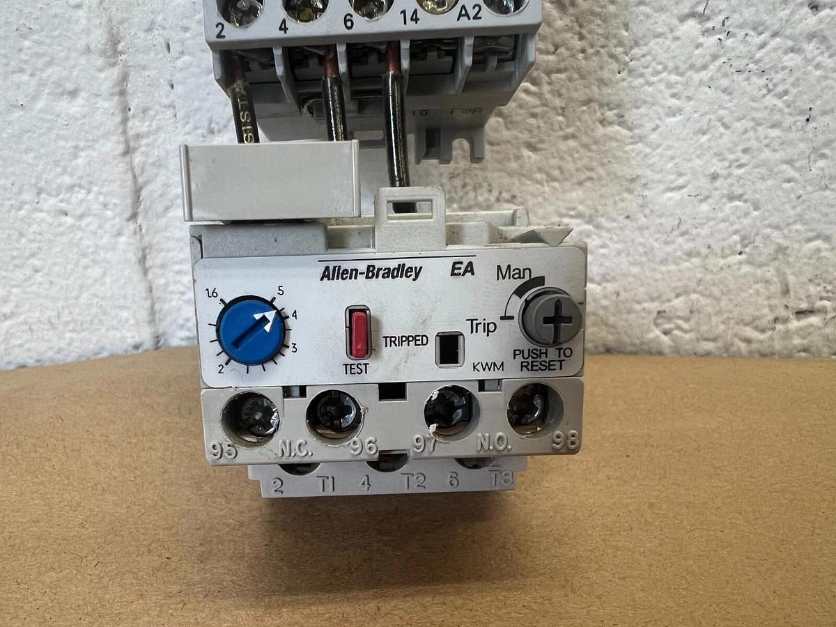 Used Allen Bradley 193-EA1EB/100-M09NZ*3 Overload Relay w/ Contactor