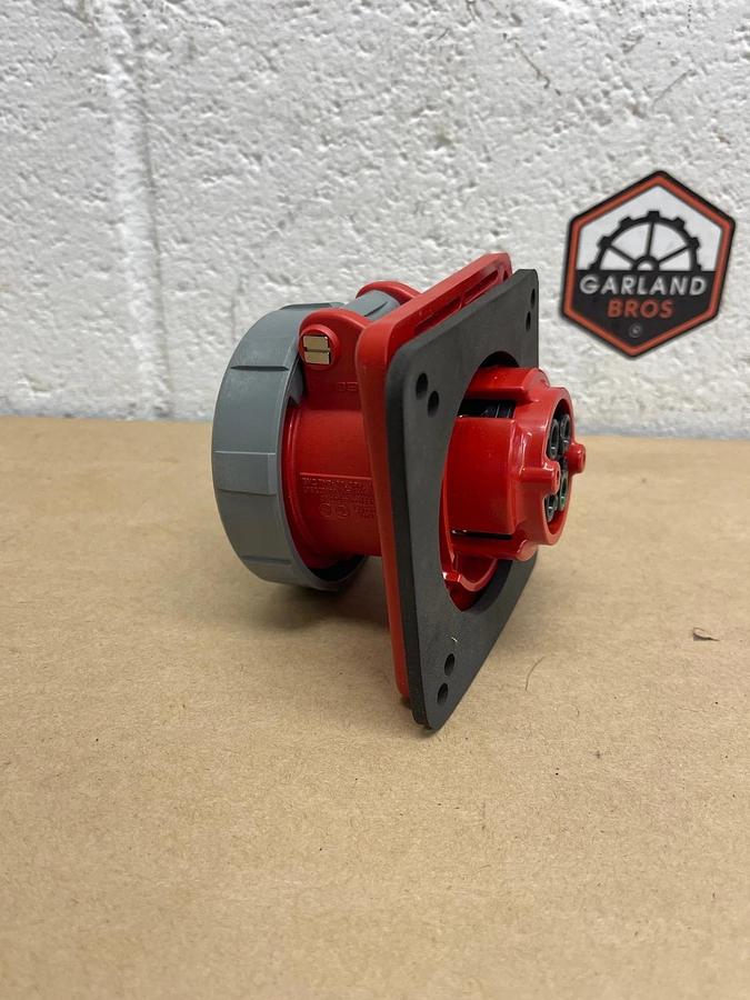 Used Hubbell HBL420R7W Pin & Sleeve Receptacle, 20A, 480VAC, 3 Phase