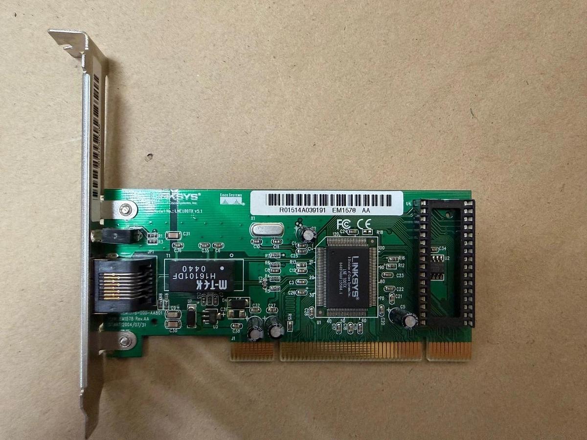 Used Linksys LNE100TX EtherFast 10/100 LAN Card