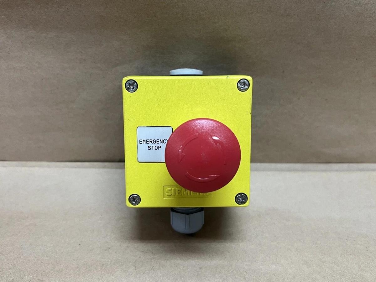 Used Siemens 3SU1851-0AA00-0AB2 Emergency Stop Enclosure