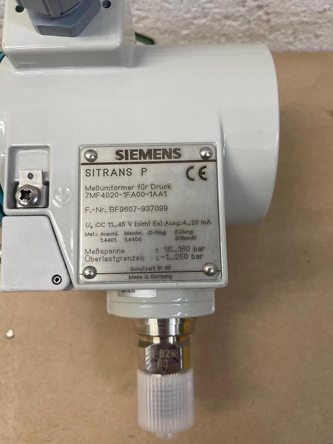 Used Siemens 7MF4020-1FA00-1AA1, SITRANS P, Transmitter