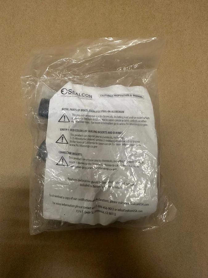 Used Sealcon CD13NR-BK-N-O Cable Connector - Qty 6