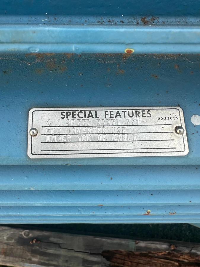 Used U.S. Electrical Motors 6366-A11A260R072M 350Hp @ 1780RPM, 460V, 3 Phase, 60Hz