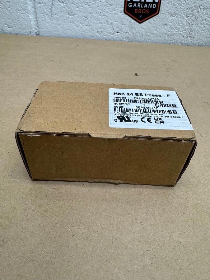 New - open box Harting 09330242749 Han 24 ES Press *NEW*