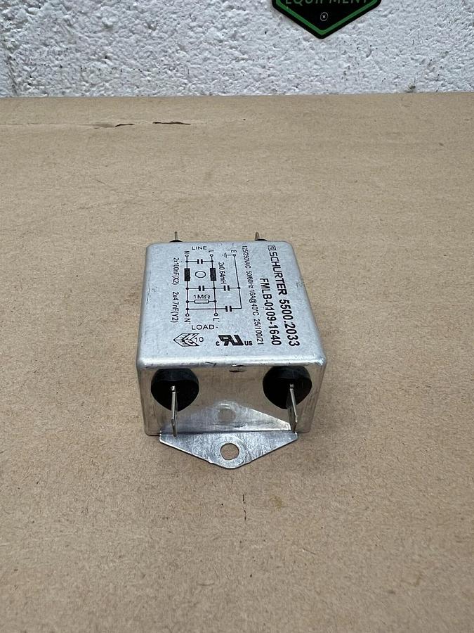 Used Shurter 5500.2033 125/250VAC, 50/60Hz Filter - Lot of 5