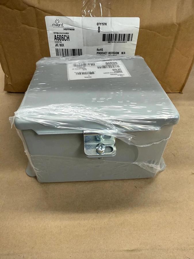 Used Nvent Hoffman A606CH Junction Box, 1 Box of 8 *NEW*