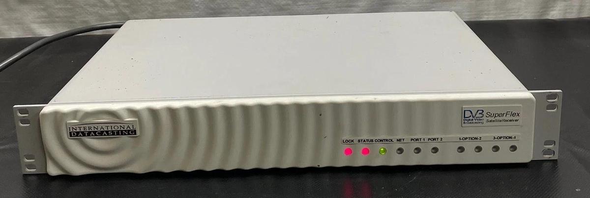 Used International Datacasting SR2001B(RM) Satellite Receiver DVB SuperFlex