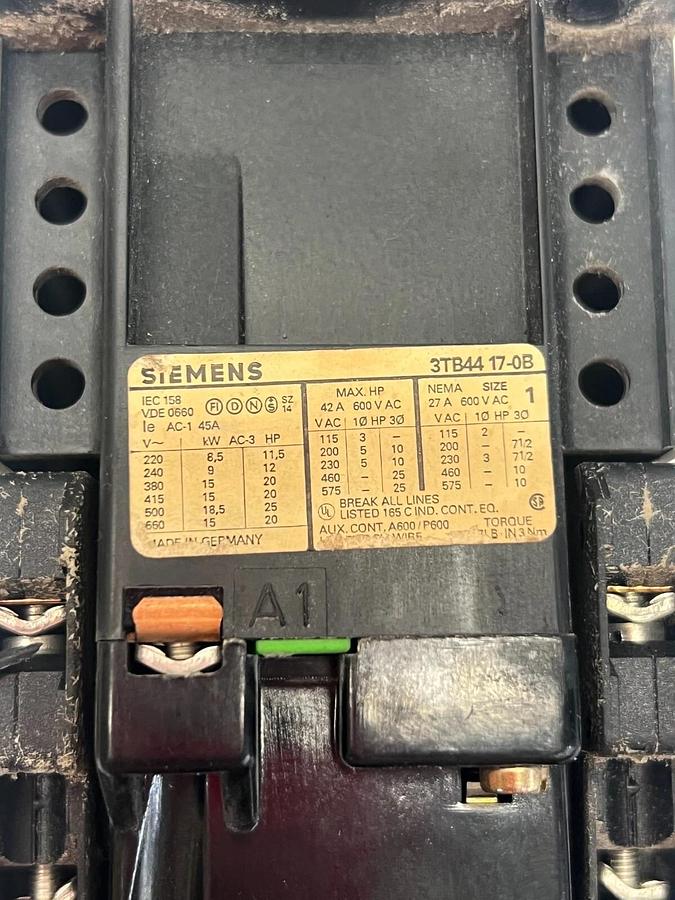 Used Siemens 3TB4417-0B Contactor