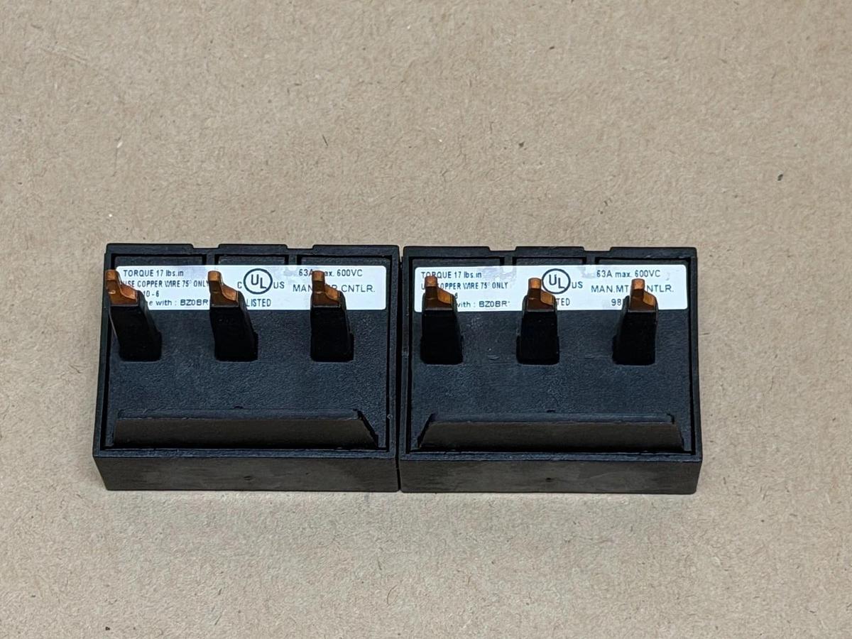 Used Fuji Electric BZ0BFRA Power Terminal Block - Lot of 2