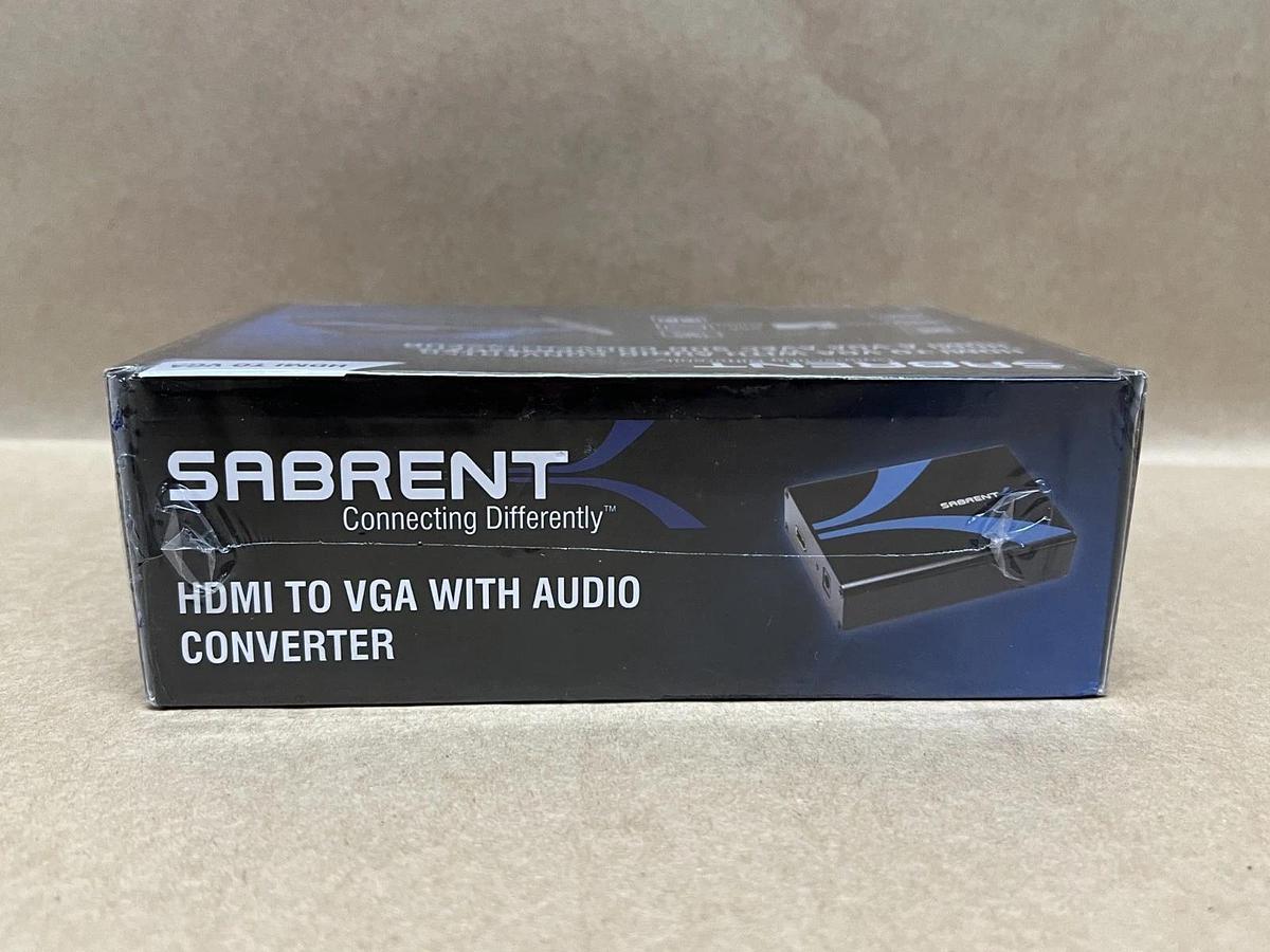 Used Sabrent DA-HDVG HDMI to VGA w/ Audio Converter *NEW FACTORY SEALED*