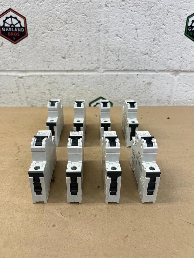 Used Siemens 5SY41 1 Pole Circuit Breaker - Lot of 8