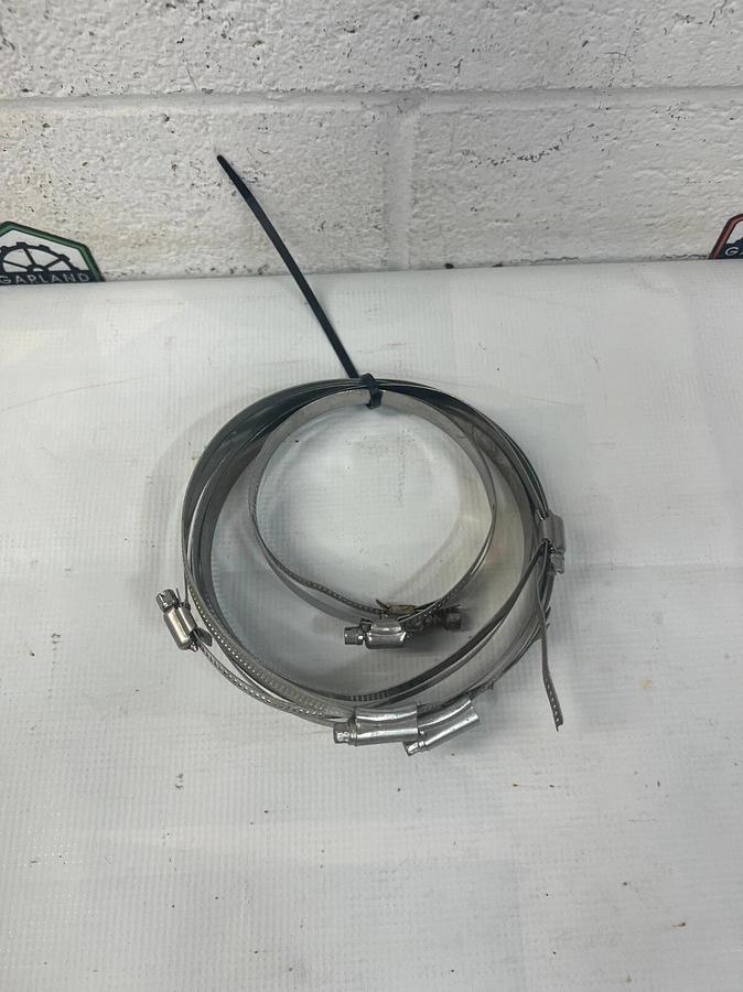 Used Hose Pipe Clamp Clips 84mm-152mm SS Hose Clamps, 6-set, Misc Fittings