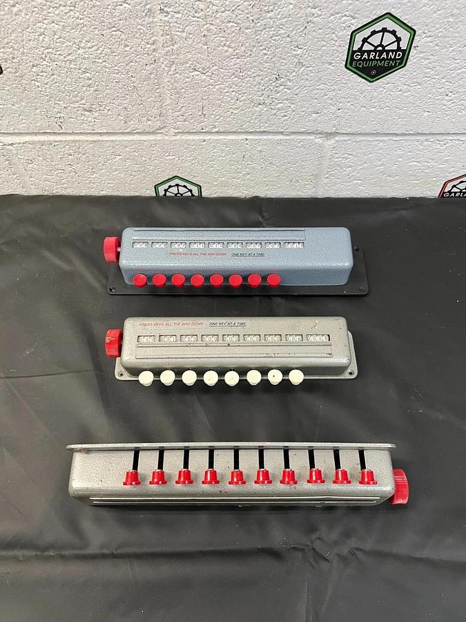 Used Vintage Blood Cell Counter (2) 8 keys/ (1) 10 key - Lot of 3