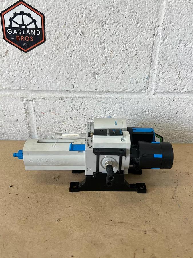 Used Festo MS4-LFR-1/8-D6-C-R-M-AD7-AS, MS4-EM1-1/8-S Pneumatic Filter Regulator
