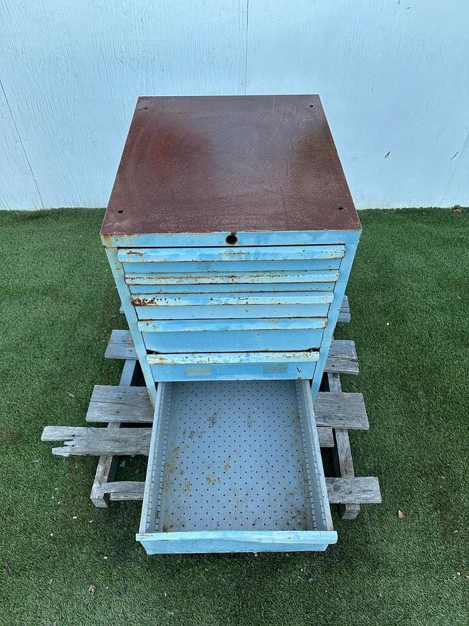 Used Industrial Storage Cabinet 6 Drawer, W:22.5”, D:26.5”, H:33.5”