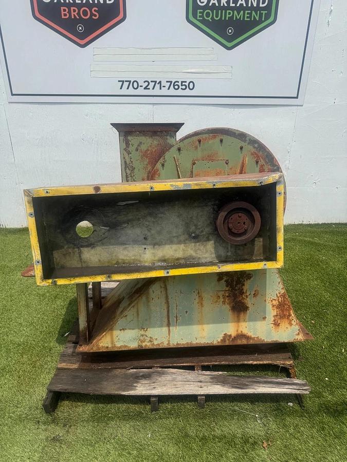 Used Industrial Blower Fan, CW Top Horizontal Blower, No Drive, 13.5” Inlet