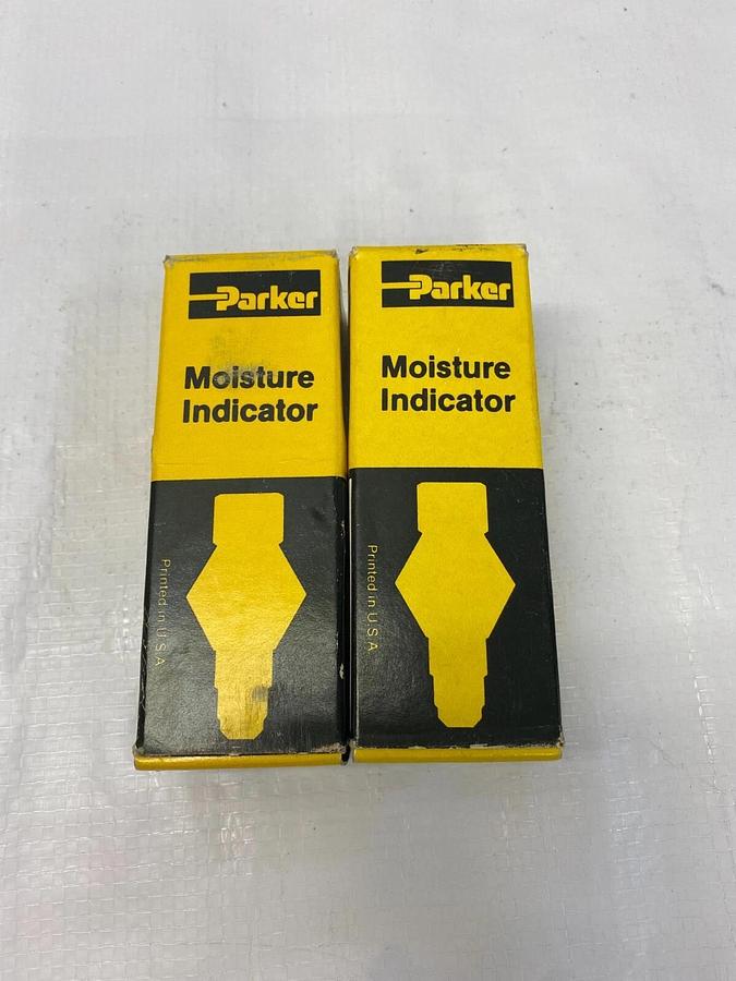 Used Parker PAG-4MF Moisture Indicator 1/2 SAE Male x 1/2 SAE Female - Lot of 2