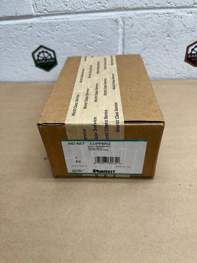 Panduit CDPP8RG 8 Port DIN Rail Mount Copper Patch Panel *FACTORY SEALED*