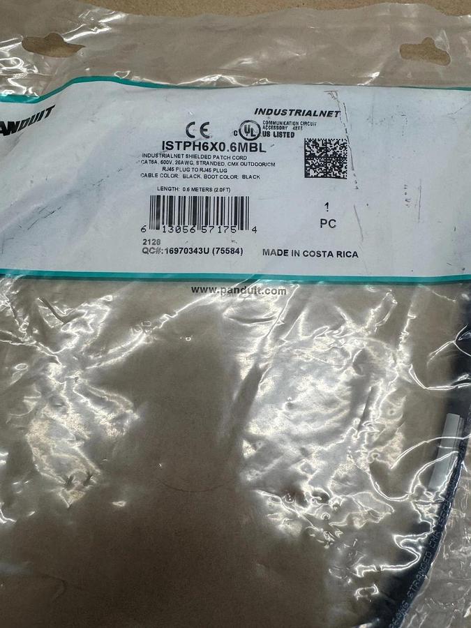 Used Panduit Cable Allotment (3) Cables (2) Couplers *FACTORY SEALED*