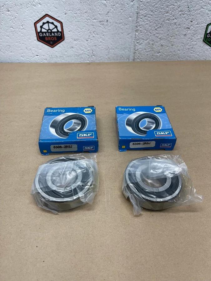 Used SKF 6306-2RSJ Bearing - Lot of 2