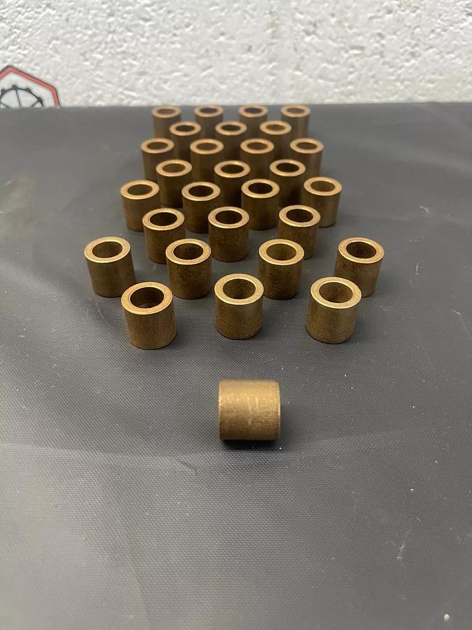 New - open box Bronze Bushings, 1/2” I.D. , 3/4” O.D. 3/4” Length - Lot of 29