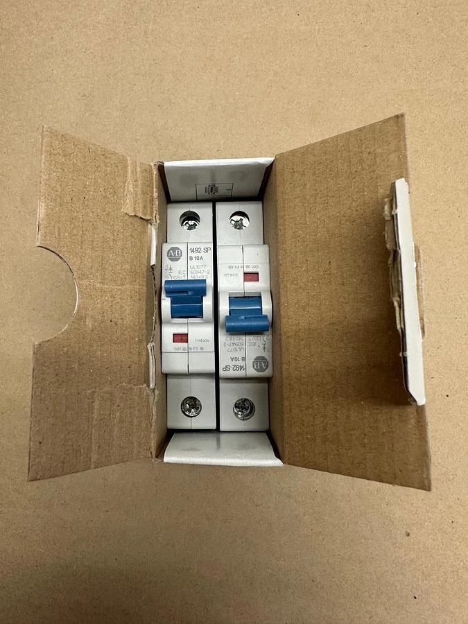 Used Allen Bradley 1492-SPM1B100 Ser D Protector Breaker - Qty 2 *NEW*