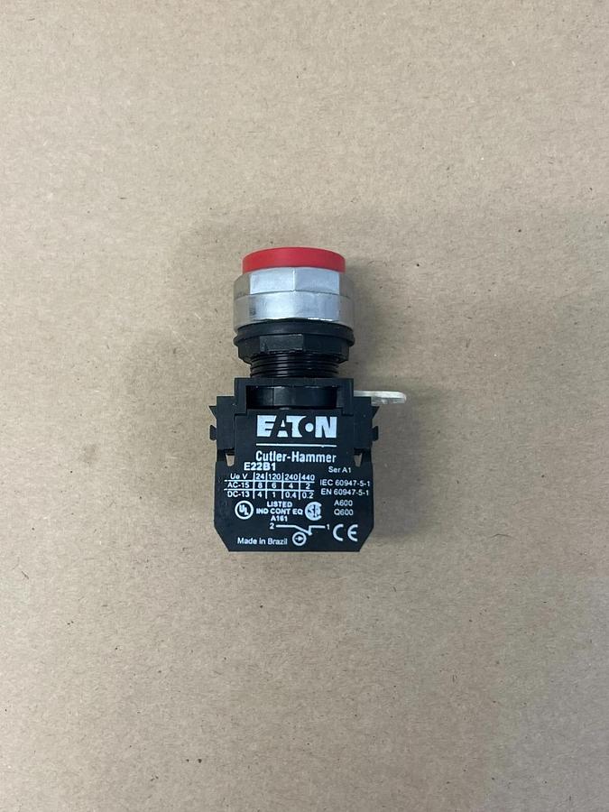 Used Eaton E22B1 Red Push Button