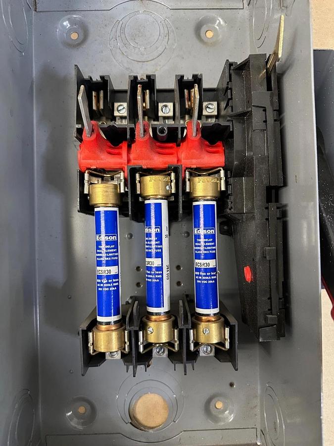 Used Square D H362 Heavy Duty Safety Switch 60A, 600VAC