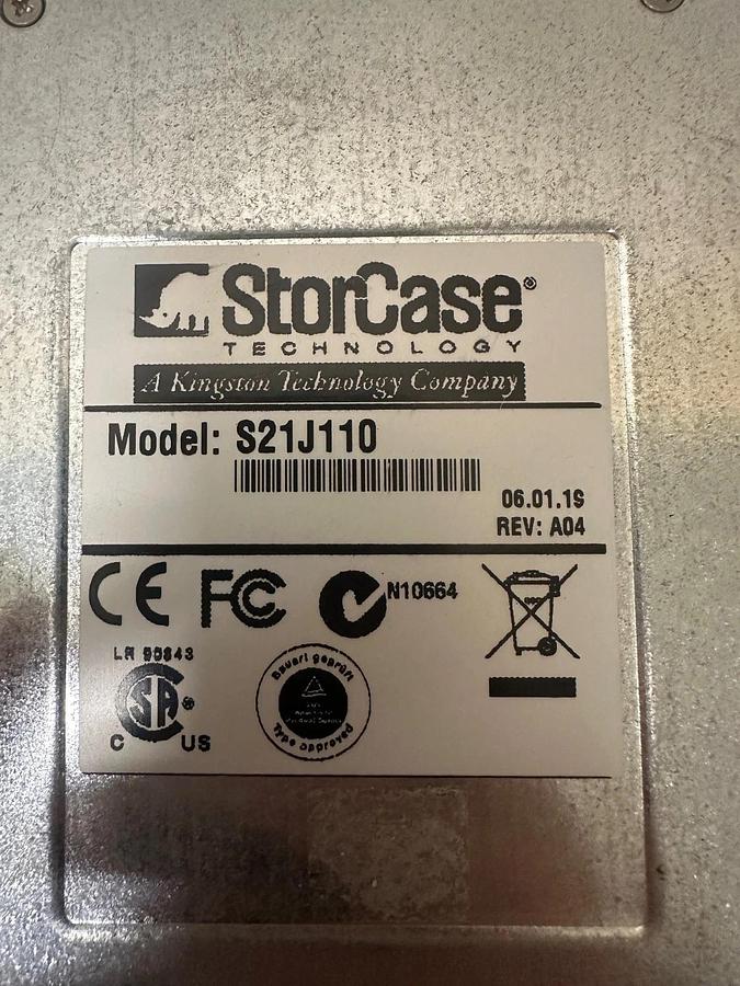 Used Storcase Technology S21J110 4 Bay Removable Drive Carrier