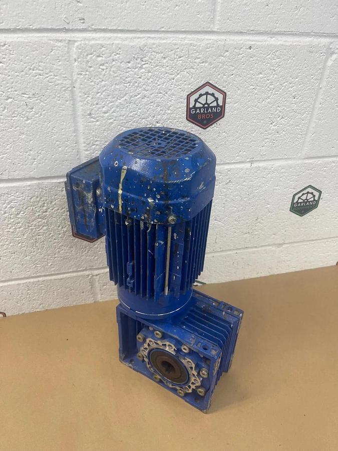 Used Rexmac RA80B4, 3-ph Induction Motor 0.75kw (1HP) 1380RPM, Rexmac NMRV 063