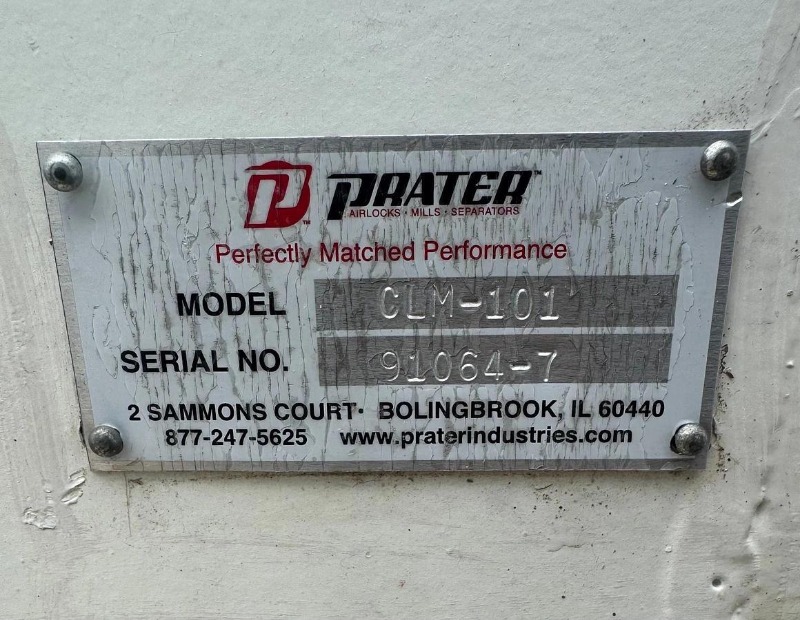 Used Prater CLM-101 Air Classifier, Toshiba 200Hp 3Ph Motor, with Spare Parts