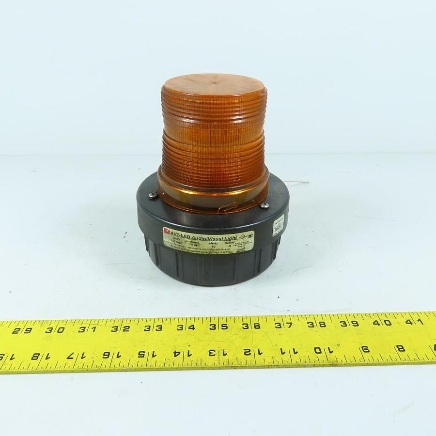 Used Federal Signal Corp AV1-LED-120R Red Audio/Visual Incandescent Light 120VAC .27A