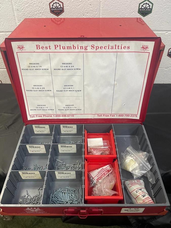 Used Best Plumbing Specialties Large Kit Box/ Storage Container, Assorted Products