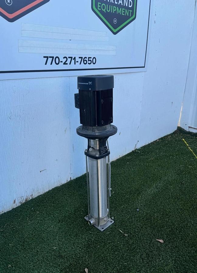 Used Grundfos CRN5-20E-P-H-E-HQQK, 7.5Hp Motor @ 3526RPM, CCW Booster Pump, 30 GPM