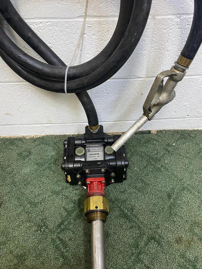 Used Fill-Rite Series 400 Liquid Transfer Pump w/ Hose and Nozzle