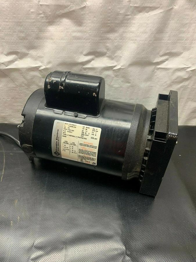 Used Franklin Electric 1101006417 Vacuum Pump Motor Replacement 60/50 Hz