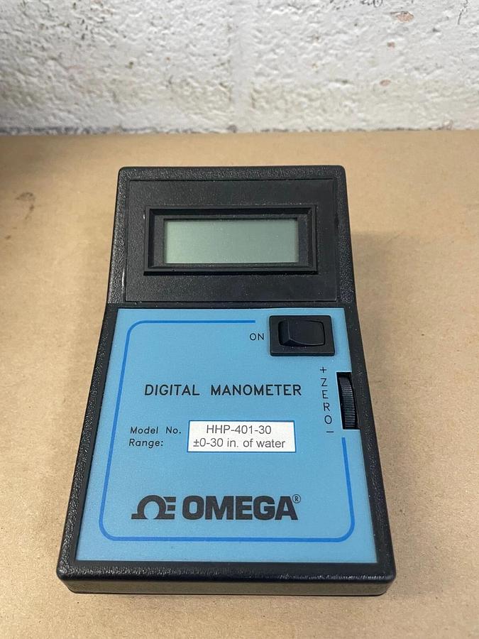 Used Omega HHP-401-30 High Stability Digital Manometer, ±0-30 in of water