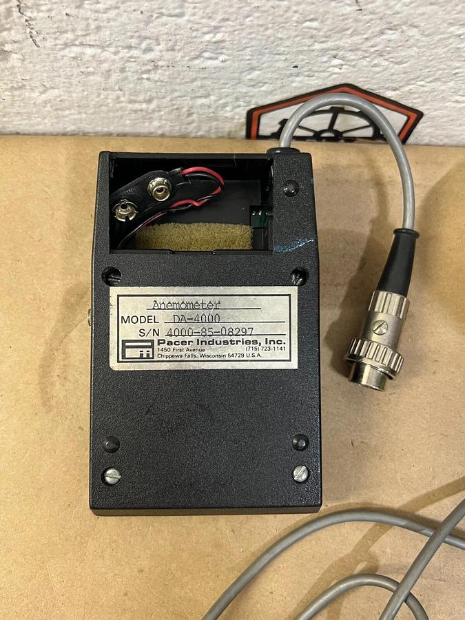 Used Pacer Industries DA-4000 Anemometer w/ FPM Head