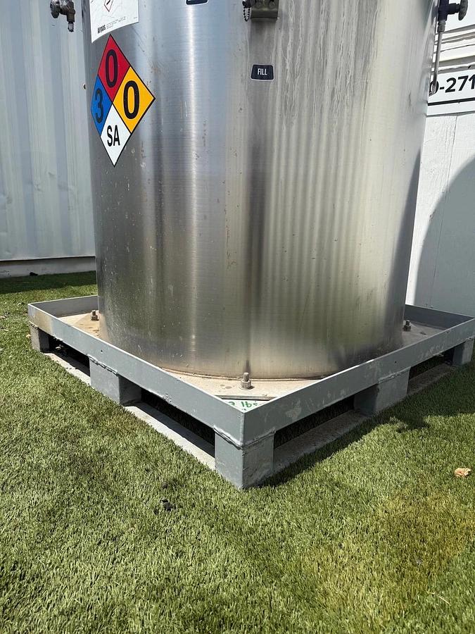 Used Perma-Cyl 2000L Nitrogen, Refrigerated Liquid Storage Tank