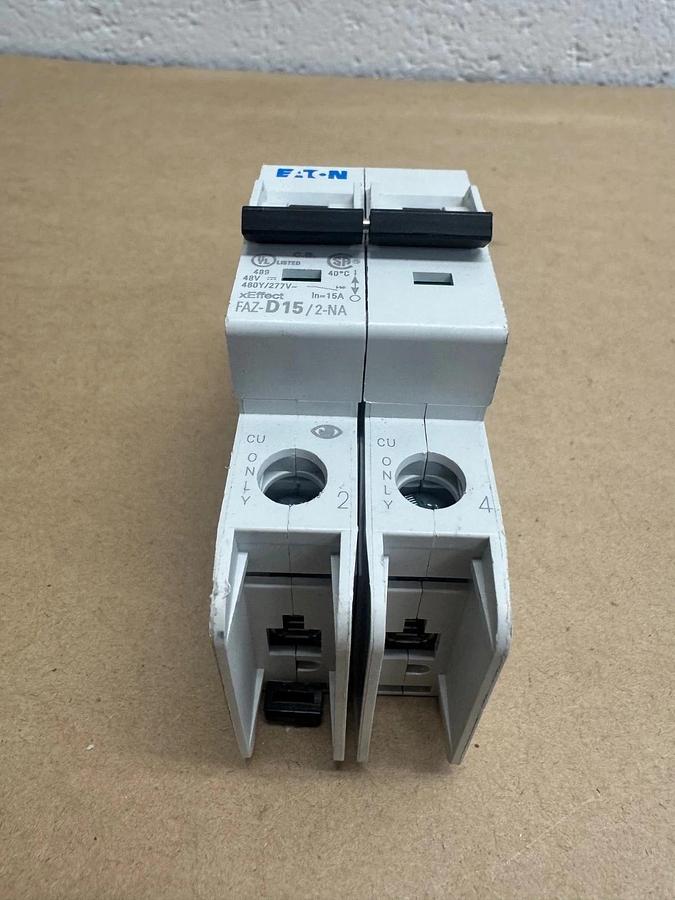 Eaton FAZ-D15/2-NA 2 Pole 15A Circuit Breaker *NEW*