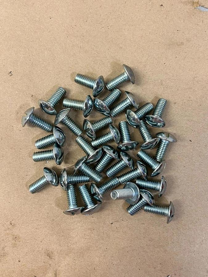 Used Stainless steel Slotted Head Bolt, 1” - Lot of 32