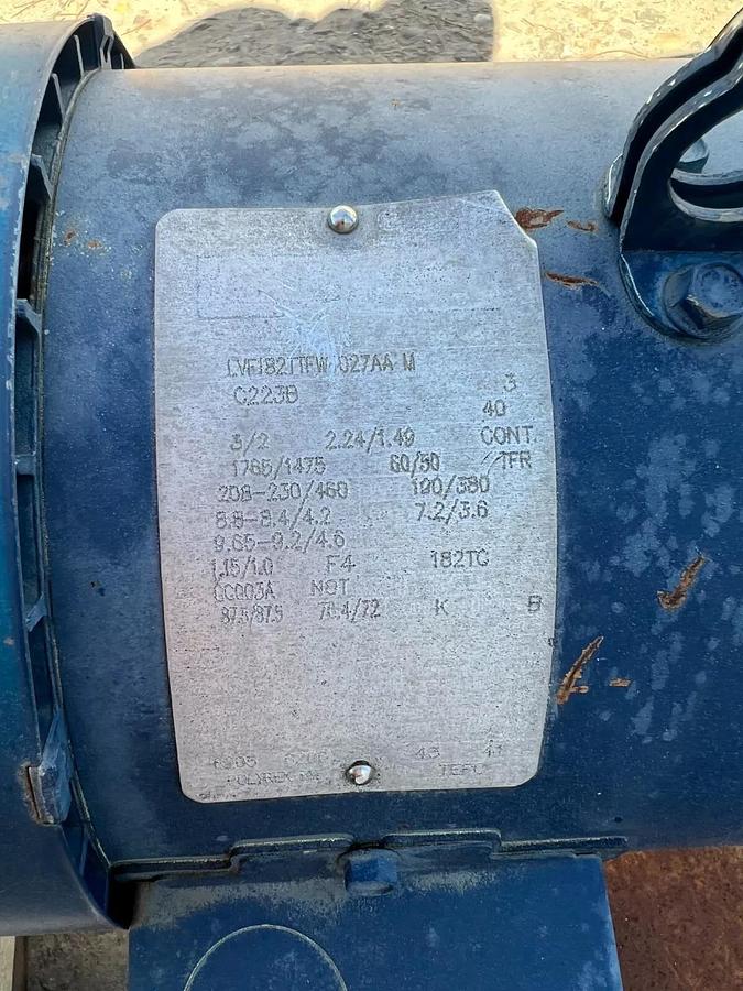 Used Dover MEI 14”x 16”x Rotary Airlock w/ 3HP Motor, Winsmith E 35 Gearbox