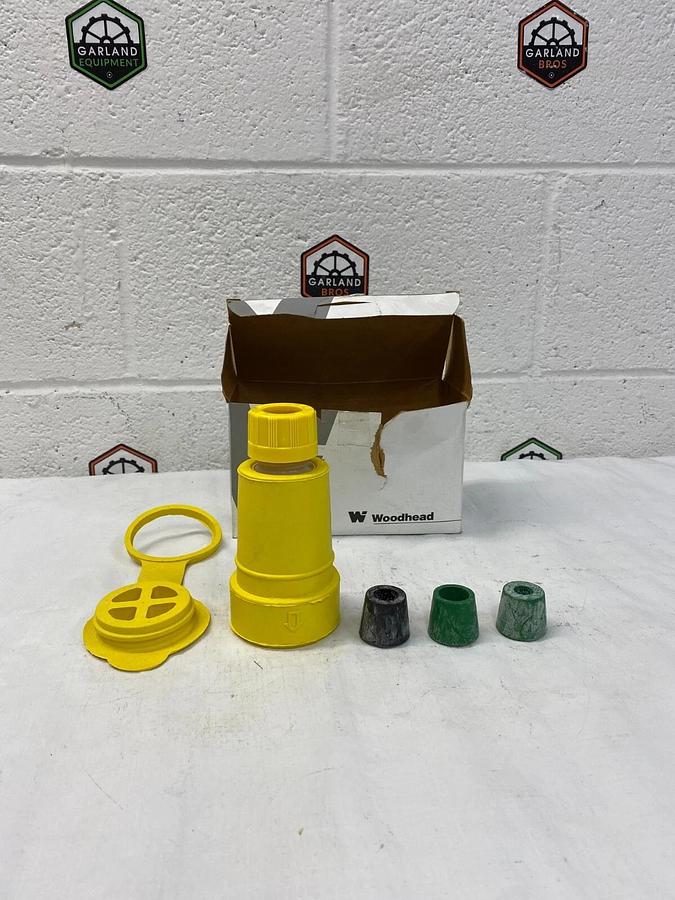 Used Woodhead 27W76 Connector-Watertite 3 Phase 480V (Yellow)