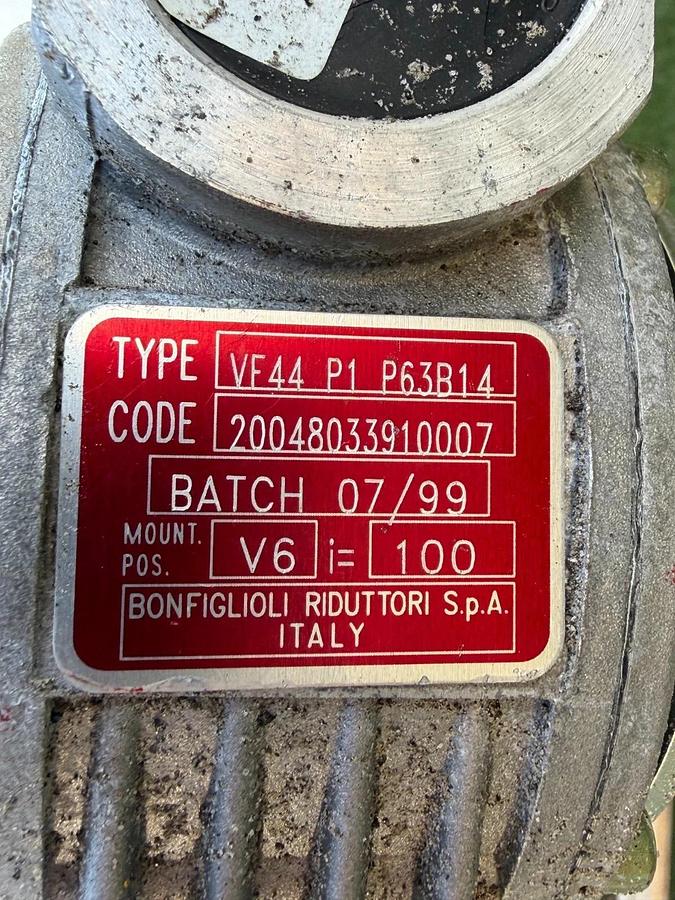 Used 65” Conveyor w/ TE FC 63M4B-40 H .24Hp Motor and Bonfiglioli VF44 P1 P63B14 Gear