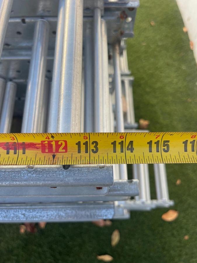 Used Unex Span Track 98 Series Light Duty-98S293x114, No Hanger Brackets - Quantity 1