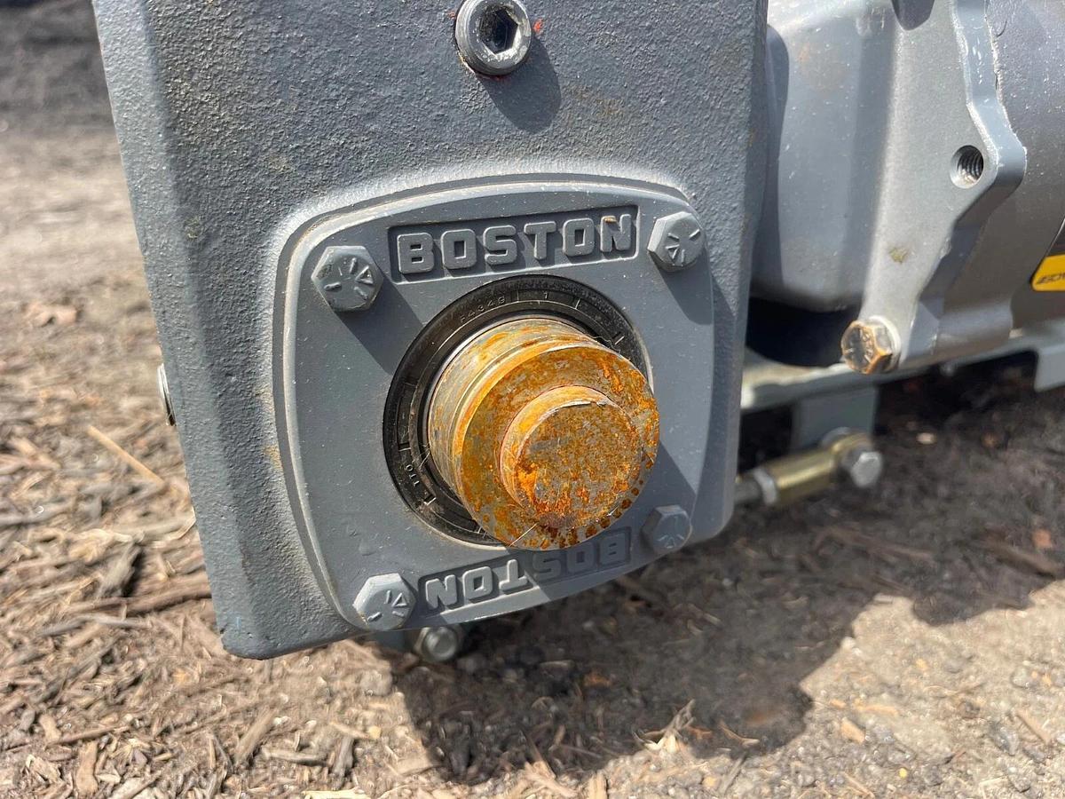 Used Conveyor Belt W:33.75” L:144” Longitudinal Groove Belt, Baldor 1/2Hp 1725 RPM