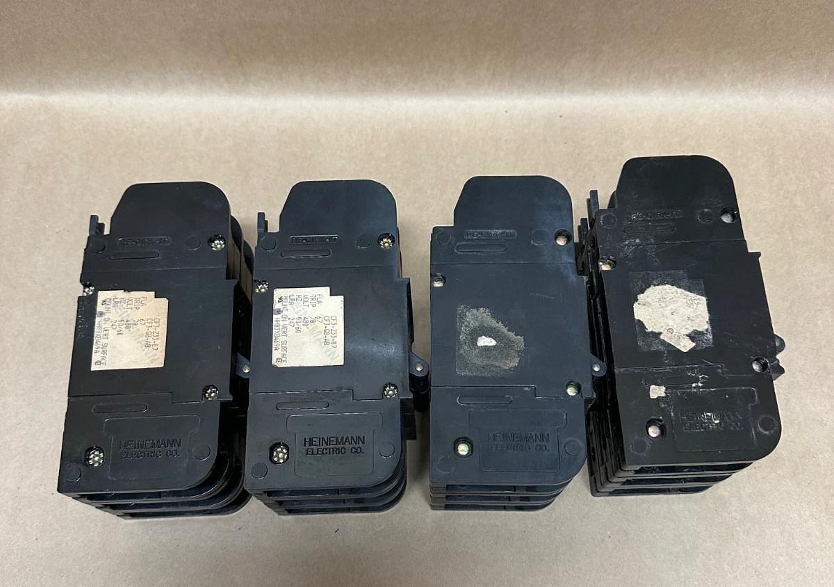 Used Heinemann CF3-233 Lot of 4 Group Circuit Breakers